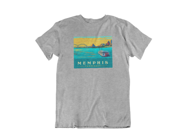 Horizontal Skyline Grey Tee