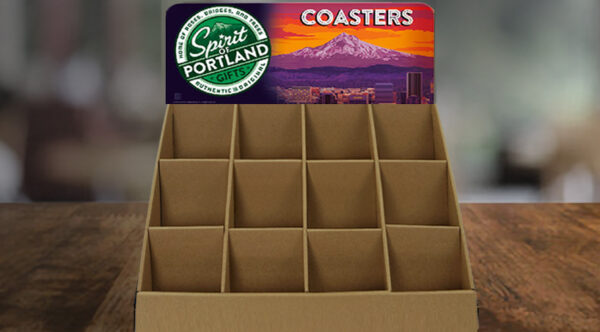 Corrugated Coaster Display (Portland)