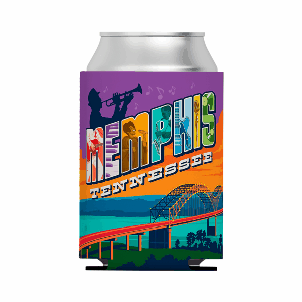 Memphis Letters Koozie