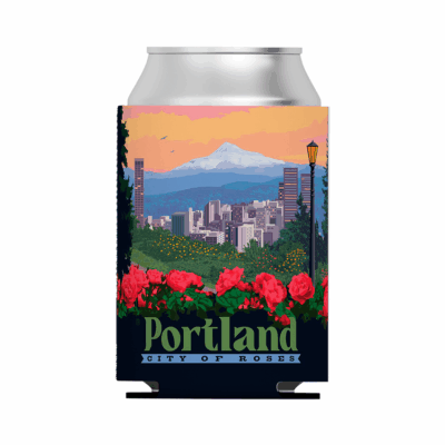 Skyline Red Roses Koozie